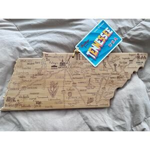 Tennesse State Totally Bamboo Novelty Cutting Board NWT